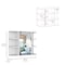 Tuhome Milan Medicine Cabinet, Six External Shelves Mirror, Three Internal Shelves, White GLB5590 - alternate 6